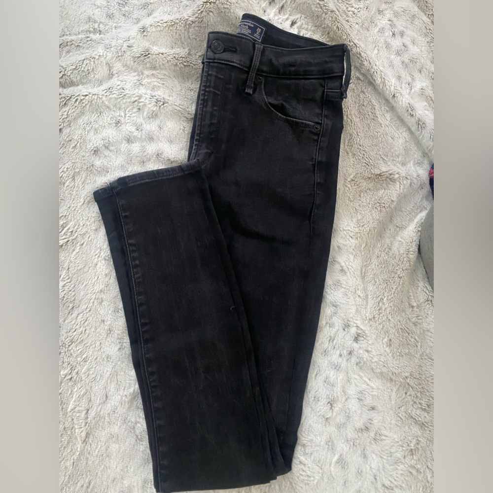 Abercrombie&Fitch Black HiRise Super Skinny